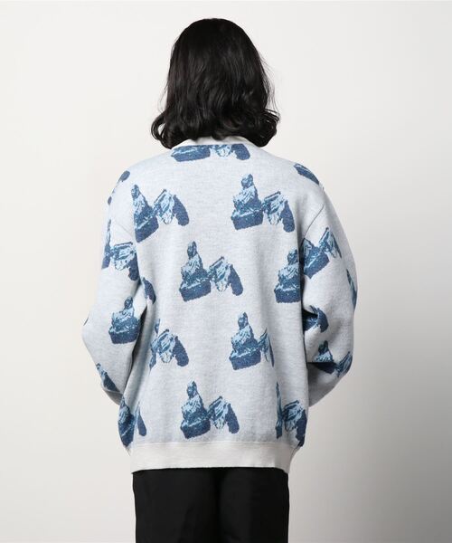 B'2nd(ビーセカンド)の「PSEUDOS (シュードス) MOUNT ANALOGUEニット(ニット/セーター・メンズ・グレー・2/1)」の3枚目の写真