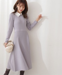 PROPORTION BODY DRESSING | エンブロイダリーカラーニットワンピース / 1211240107(ワンピース)