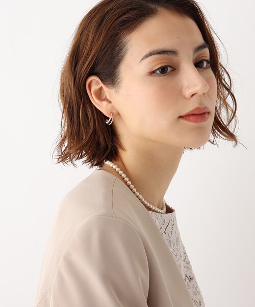 OPAQUE.CLIP（オペークドットクリップ）の「◆ダブルラインピアス（ピアス（両耳用）・レディース・シルバー/ゴールド・00）」の3枚目の写真