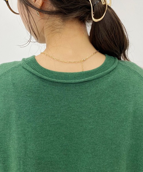 CAPRICIEUX LE'MAGE（カプリシューレマージュ）の「ギャザースカートドッキングワンピース（ワンピース・レディース・ブラック/ベージュ/グリーン・FREE）」の4枚目の写真