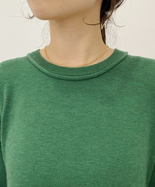 CAPRICIEUX LE'MAGE（カプリシューレマージュ）の「ギャザースカートドッキングワンピース（ワンピース・レディース・ブラック/ベージュ/グリーン・FREE）」の7枚目の写真