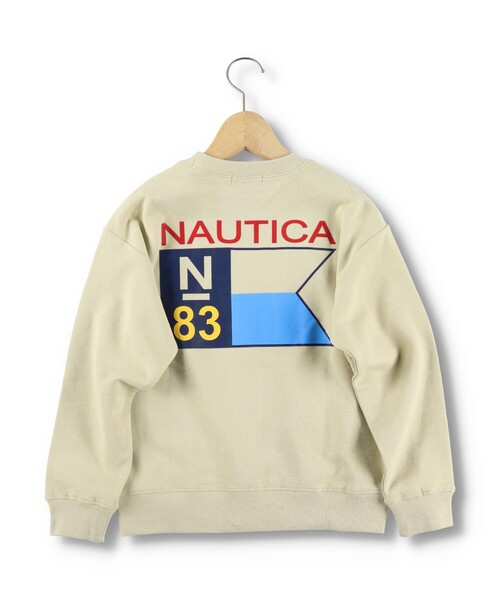 NAUTICA（ノーティカ）の「【NAUTICA/ノーティカ】バックフラッグプリント裏毛トレーナー（スウェット・キッズ・ダークグリーン/ベージュ・130/140/150/120）」の13枚目の写真