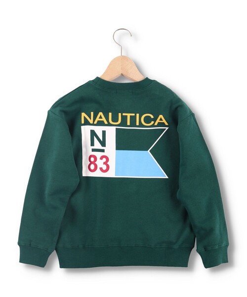 NAUTICA（ノーティカ）の「【NAUTICA/ノーティカ】バックフラッグプリント裏毛トレーナー（スウェット・キッズ・ダークグリーン/ベージュ・130/140/150/120）」の21枚目の写真