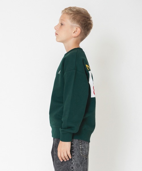 NAUTICA（ノーティカ）の「【NAUTICA/ノーティカ】バックフラッグプリント裏毛トレーナー（スウェット・キッズ・ダークグリーン/ベージュ・130/140/150/120）」の10枚目の写真