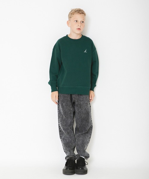 NAUTICA（ノーティカ）の「【NAUTICA/ノーティカ】バックフラッグプリント裏毛トレーナー（スウェット・キッズ・ダークグリーン/ベージュ・130/140/150/120）」の12枚目の写真