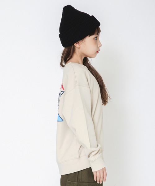 NAUTICA（ノーティカ）の「【NAUTICA/ノーティカ】バックフラッグプリント裏毛トレーナー（スウェット・キッズ・ダークグリーン/ベージュ・130/140/150/120）」の4枚目の写真