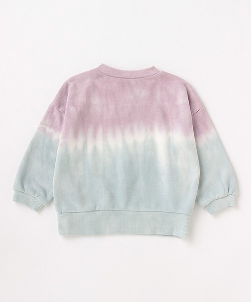 petit main（プティマイン）の「タイダイトレーナー（スウェット・キッズ・ターコイズブルー/モカ・80ｃｍ/90cm/110cm/100cm/120cm/130cm）」の5枚目の写真