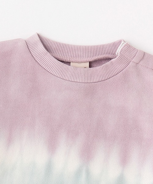 petit main（プティマイン）の「タイダイトレーナー（スウェット・キッズ・ターコイズブルー/モカ・80ｃｍ/90cm/110cm/100cm/120cm/130cm）」の6枚目の写真