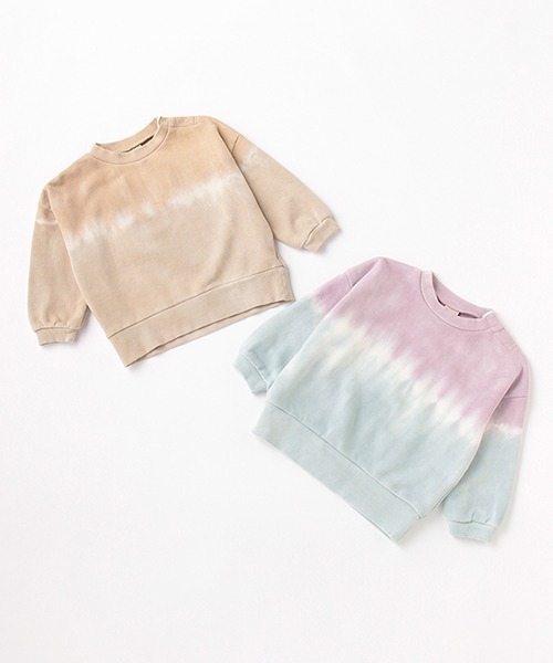 petit main（プティマイン）の「タイダイトレーナー（スウェット・キッズ・ターコイズブルー/モカ・80ｃｍ/90cm/110cm/100cm/120cm/130cm）」の10枚目の写真