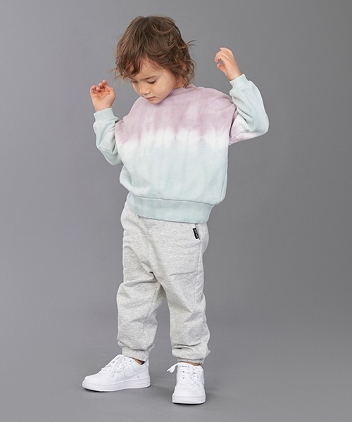 petit main（プティマイン）の「タイダイトレーナー（スウェット・キッズ・ターコイズブルー/モカ・80ｃｍ/90cm/110cm/100cm/120cm/130cm）」の12枚目の写真