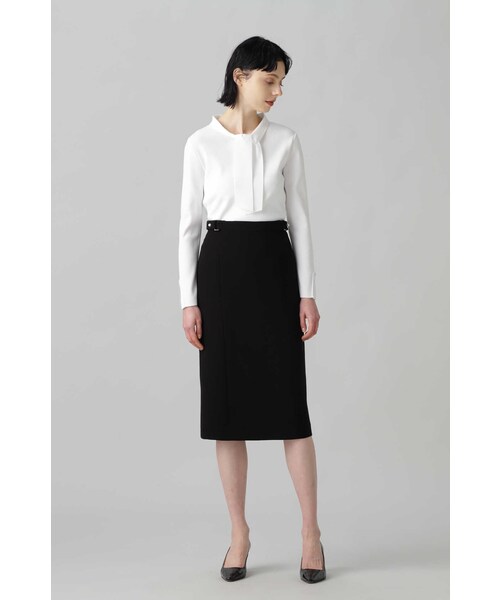 美品●ボッシュ BOSCH ドライアセテートボウタイニット ／黒ブラウス 美品○ボッシュ BOSCH ドライアセテートボウタイニット ／黒ブラウス