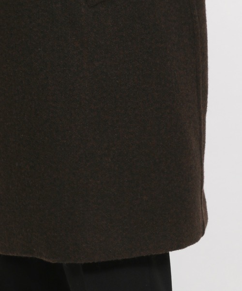 niko and...（ニコアンド）の「PEネップ起毛コート（チェスターコート・メンズ・ブラウン/ライトブラウン/ダークグレー/スモーク・MEDIUM/LARGE）」の20枚目の写真