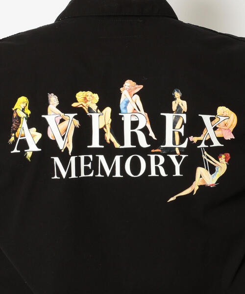 AVIREX（アヴィレックス）の「ガールズ アンド ロゴ ジャケット / GIRLS & LOGO JACKET / アヴィレックス / AVIREX（ミリタリージャケット・メンズ・ブラック/キナリ・MEDIUM/LARGE/X-LARGE/XX-LARGE）」の15枚目の写真