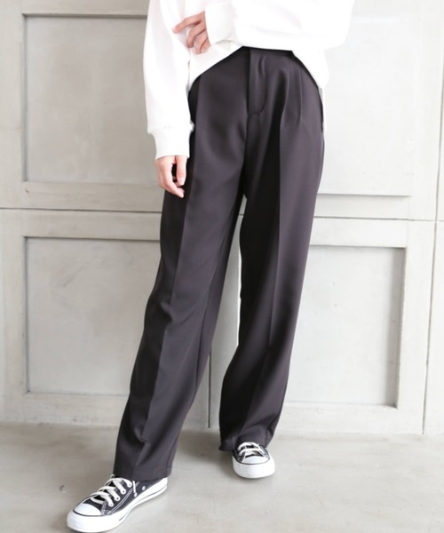 *NewArrival*ハイウエストツータックセンタープレスカラーパンツ