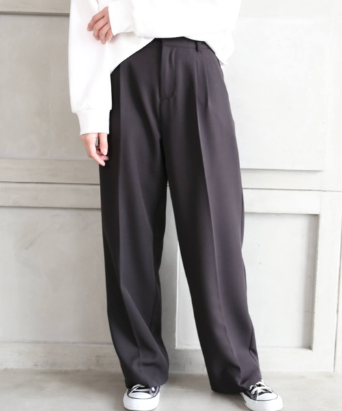 *NewArrival*ハイウエストツータックセンタープレスカラーパンツ