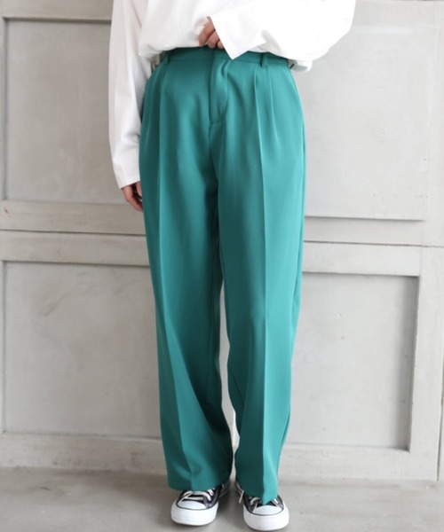 *NewArrival*ハイウエストツータックセンタープレスカラーパンツ