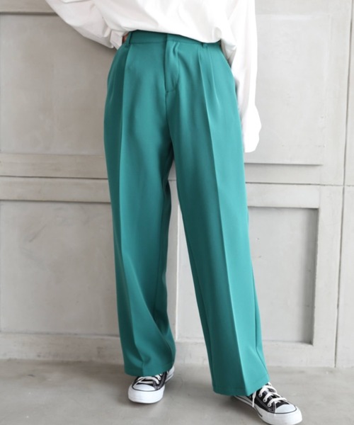 *NewArrival*ハイウエストツータックセンタープレスカラーパンツ