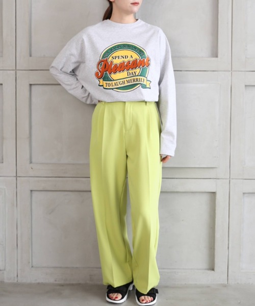 *NewArrival*ハイウエストツータックセンタープレスカラーパンツ