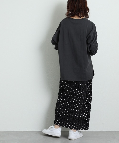 CIAOPANIC TYPY（チャオパニックティピー）の「カットプリーツIラインスカート（スカート・レディース・ブラック/カーキ/アイボリー/ブラック系その他/バイオレット/グリーン/ピンク・ONE SIZE）」の14枚目の写真