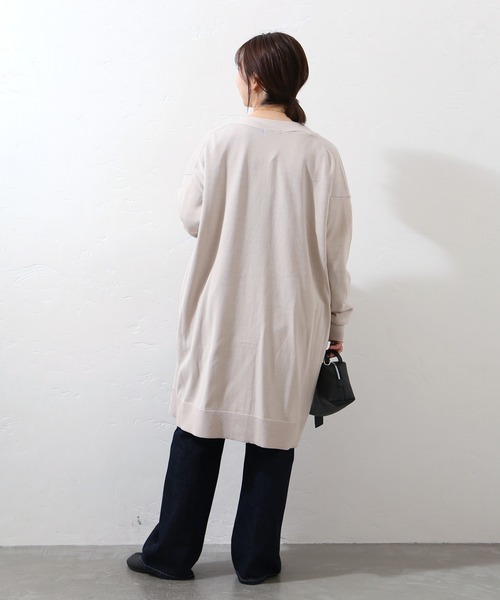 JOURNAL STANDARD（ジャーナルスタンダード）の「CRAFTロングカーデ◆（カーディガン/ボレロ・レディース・ブラック/ナチュラル・FREE）」の9枚目の写真