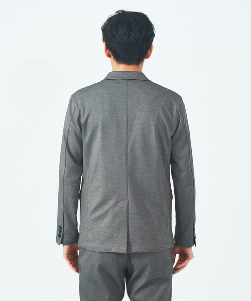 ABAHOUSE GRAY(アバハウスグレイ)の「【セットアップ対応/MASCHILE】ポンチ ジャケット(テーラードジャケット・メンズ・ネイビー/ブルー系その他/グレー系その他/グレー/モカ・44/46/48/50)」の6枚目の写真