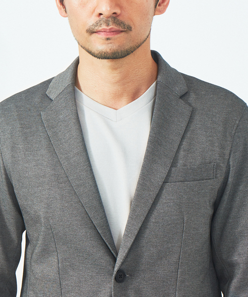 ABAHOUSE GRAY(アバハウスグレイ)の「【セットアップ対応/MASCHILE】ポンチ ジャケット(テーラードジャケット・メンズ・ネイビー/ブルー系その他/グレー系その他/グレー/モカ・44/46/48/50)」の17枚目の写真