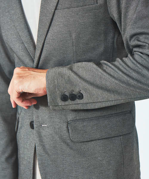 ABAHOUSE GRAY(アバハウスグレイ)の「【セットアップ対応/MASCHILE】ポンチ ジャケット(テーラードジャケット・メンズ・ネイビー/ブルー系その他/グレー系その他/グレー/モカ・44/46/48/50)」の18枚目の写真