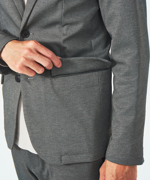 ABAHOUSE GRAY(アバハウスグレイ)の「【セットアップ対応/MASCHILE】ポンチ ジャケット(テーラードジャケット・メンズ・ネイビー/ブルー系その他/グレー系その他/グレー/モカ・44/46/48/50)」の19枚目の写真