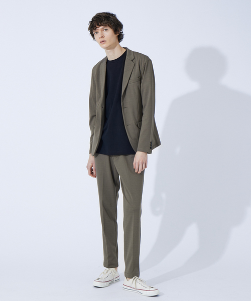 ABAHOUSE GRAY(アバハウスグレイ)の「【セットアップ対応/MASCHILE】ポンチ ジャケット(テーラードジャケット・メンズ・ネイビー/ブルー系その他/グレー系その他/グレー/モカ・44/46/48/50)」の9枚目の写真