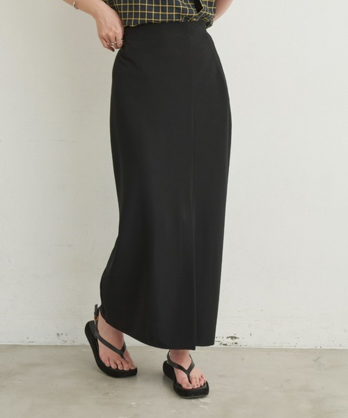 Aunt Marie's（アントマリーズ）の「スリットタイトロングスカート（スカート・レディース・ブラック/ブルー/アイボリー/チャコールグレー/ブラウン・FREE/MEDIUM/TALL）」の18枚目の写真