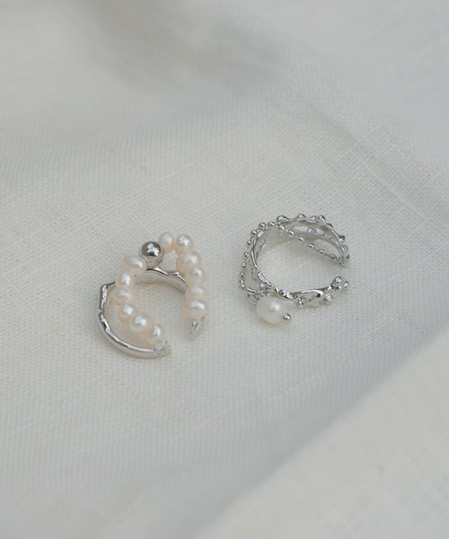 Ein(アイン)の「Ein/シルバーパールイヤーカフ(イヤーカフ)」|シルバー系その他