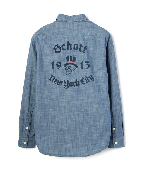 schott（ショット）の「Schott/ショット/LS CHAMBRAY WORK SHIRT