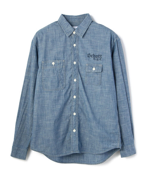 schott（ショット）の「Schott/ショット/LS CHAMBRAY WORK SHIRT