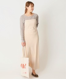 U by SPICK&SPAN | ≪追加≫ヴィンテージサテンキャミドレス3◆(ワンピース)