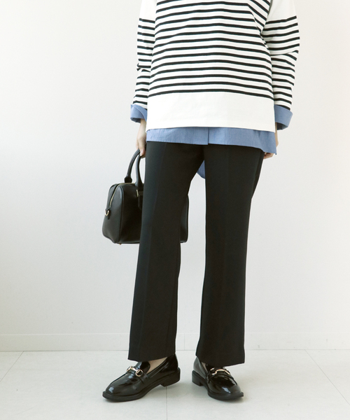 Simplicite(サンプリシテ)の「カラーフレアパンツ◆(その他パンツ・レディース・ブラック/ベージュ/ピンク/ブルー系その他・FREE)」の2枚目の写真