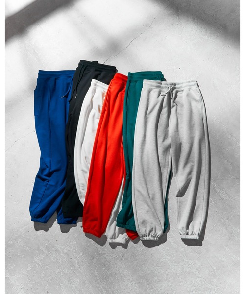 THE STANDARD（ザスタンダード）の「WEGO/【セットアップ対応商品】スタンダードスウェットパンツ（スウェットパンツ・メンズ・ネイビー/グリーン/オレンジ/オフホワイト/杢グレー/ブラック・MEDIUM/SMALL/LARGE）」の7枚目の写真