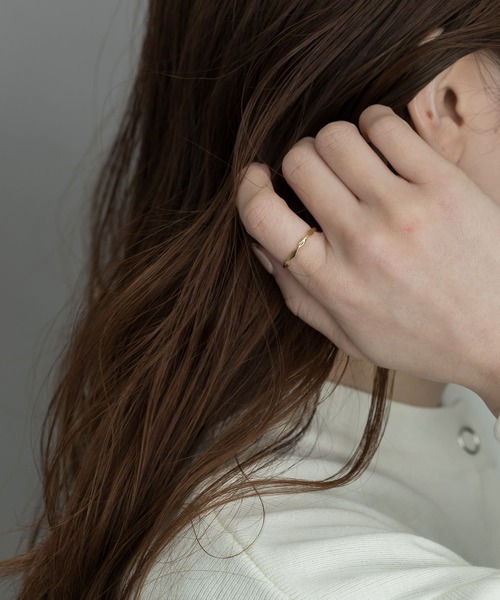 SMELLY(スメリー)の「silver925ナミナミスリムリング(リング・レディース・ゴールド/シルバー・-)」の8枚目の写真