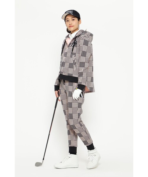 PEARLY GATES】NOモノフィラエアクッション ダンボールニットパンツ