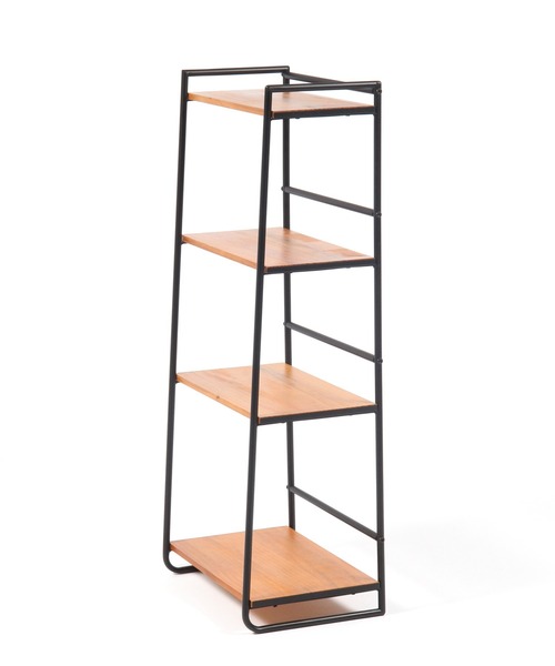 スタディオクリップ【studio CLIP】無垢の4段シェルフ studio CLIP（スタディオクリップ）の「テーパー4段シェルフ（家具