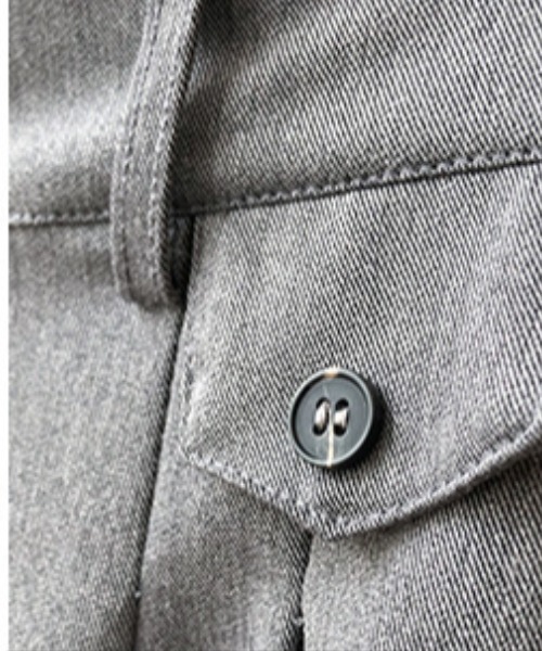 by muni:r（バイ ムニール）の「ピンタックポケットポイントワイドスラックス（スラックス・レディース・ブラック/グレー・SMALL/MEDIUM）」の16枚目の写真