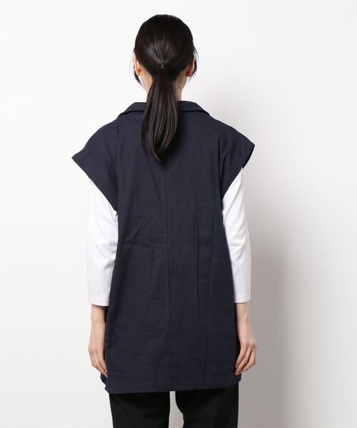 KOBE LETTUCE（コウベレタス）の「ストレッチリネンジャケット（その他アウター・レディース・ベージュ/ネイビー/ブラウン/オフホワイト・FREE）」の18枚目の写真