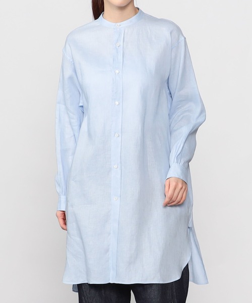 ORCIVAL(オーシバル)の「ORCIVAL | リネン バンドカラーシャツ WOMEN(シャツ/ブラウス・レディース・ラベンダー/ブルー/サックスブルー/ピンク・1)」の18枚目の写真