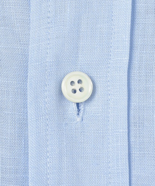 ORCIVAL(オーシバル)の「ORCIVAL | リネン バンドカラーシャツ WOMEN(シャツ/ブラウス・レディース・ラベンダー/ブルー/サックスブルー/ピンク・1)」の9枚目の写真