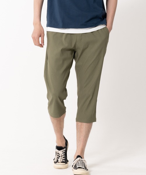 Blue Standard (ブルースタンダード)の「【BLUE STANDARD/ブルースタンダード】伸縮自在ストレッチ 接触冷感 のびのび快適クロップト丈パンツ(その他パンツ・メンズ・ライトベージュ/ブラック/カーキ/ネイビー・LARGE/X-LARGE/MEDIUM)」の4枚目の写真