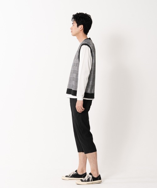 Blue Standard (ブルースタンダード)の「【BLUE STANDARD/ブルースタンダード】伸縮自在ストレッチ 接触冷感 のびのび快適クロップト丈パンツ(その他パンツ・メンズ・ライトベージュ/ブラック/カーキ/ネイビー・LARGE/X-LARGE/MEDIUM)」の9枚目の写真