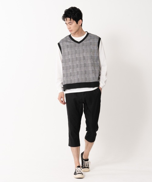 Blue Standard (ブルースタンダード)の「【BLUE STANDARD/ブルースタンダード】伸縮自在ストレッチ 接触冷感 のびのび快適クロップト丈パンツ(その他パンツ・メンズ・ライトベージュ/ブラック/カーキ/ネイビー・LARGE/X-LARGE/MEDIUM)」の5枚目の写真