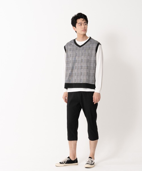 Blue Standard (ブルースタンダード)の「【BLUE STANDARD/ブルースタンダード】伸縮自在ストレッチ 接触冷感 のびのび快適クロップト丈パンツ(その他パンツ・メンズ・ライトベージュ/ブラック/カーキ/ネイビー・LARGE/X-LARGE/MEDIUM)」の7枚目の写真
