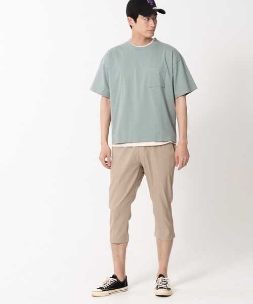 Blue Standard (ブルースタンダード)の「【BLUE STANDARD/ブルースタンダード】伸縮自在ストレッチ 接触冷感 のびのび快適クロップト丈パンツ(その他パンツ・メンズ・ライトベージュ/ブラック/カーキ/ネイビー・LARGE/X-LARGE/MEDIUM)」の16枚目の写真