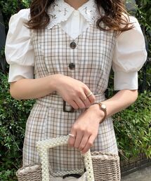MAJESTIC LEGON（マジェスティックレゴン）の「☆レースカラーパフ袖ブラウス（シャツ/ブラウス）」