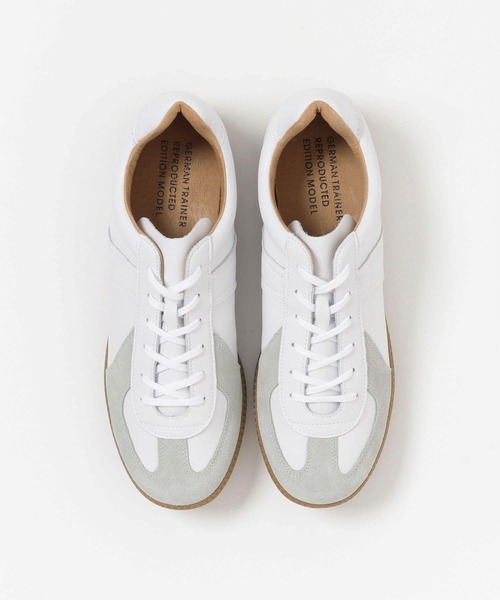 SENSE OF PLACE by URBAN RESEARCH(センスオブプレイスバイアーバンリサーチ)の「ジャーマントレーナー(スニーカー・メンズ・ホワイト・SMALL/MEDIUM/LARGE)」の4枚目の写真